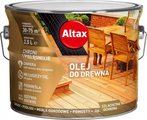 Altax Olej Do Drewna Tarasów Bezbarwny 750ml