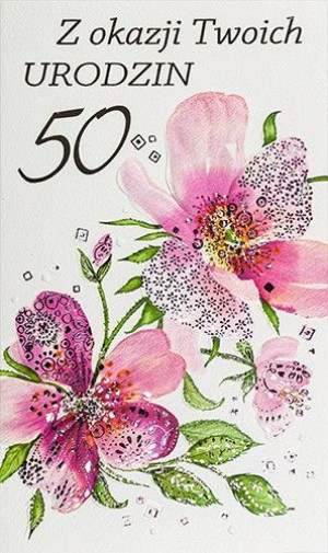 Kartka z okazji 50 urodzin A6367