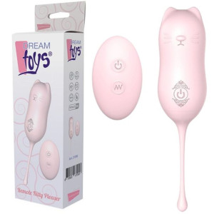 DREAM TOYS REMOTE KITTY PLEASER Wibrujące jajeczko na pilota, USB Różowe Si