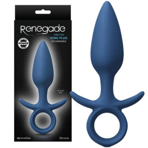 NS Novelties RENEGADE VIBRATING KING PLUG M Korek analny z uchwytem - dyskr