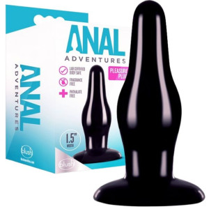 ANAL ADVENTURES PLEASURE Klasyczny korek analny, Czarny
