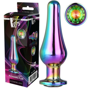 Dream Toys GLEAMING LOVE COLOURED PLEASURE L Korek Analny, Aluminiowy