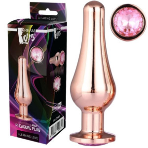 Dream Toys GLEAMING LOVE ROSE GOLD PLEASURE L Korek Analny, Aluminiowy