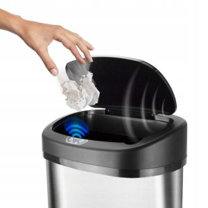 Automatyczny kosz na śmieci TurboTronic stal higieniczny 48L