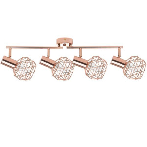 Lampa sufitowa 4-punktowa metalowa miedziana CHENAB