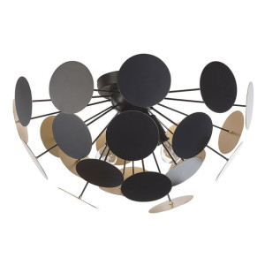 Lampa sufitowa czarno-złota MARITSA