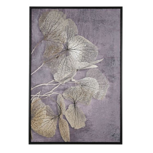 Obraz na płótnie w ramie 63 x 93 cm złoto-szary SEREGO
