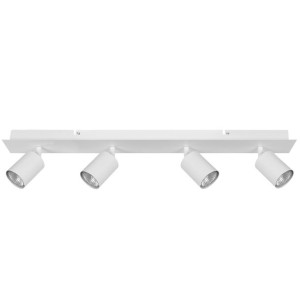 Lampa sufitowa 4-punktowa metalowa biała TIGRIS