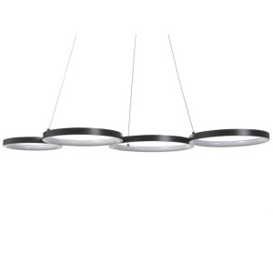 Lampa wisząca LED metalowa czarna PIBOR