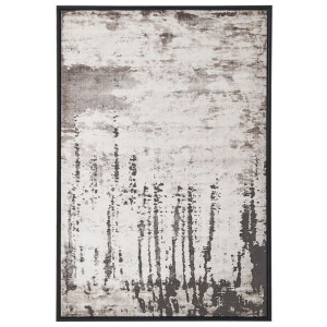 Obraz na płótnie w ramie abstrakcja 63 x 93 cm szary ZEVIO