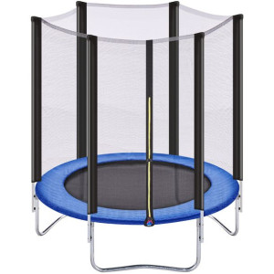 Trampolina z siatką ⌀ 183 cm niebieska RISATA