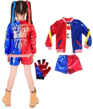 Strój Przebranie Harley Quinn Joker 122/128 L