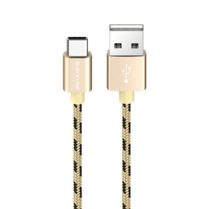 Borofone Kabel BX24 Ring Current - USB na Typ C - 3A 1 metr złoty