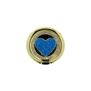 Ring HEART - Złoto-niebieski