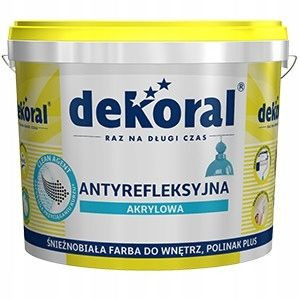 Dekoral Polinak - Śnieżnobiała farba na sufity 5L