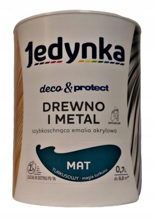 Emalia Jedynka Deco&protect Turkusowy Mat 0,7l