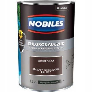 Farba Chlorokauczuk Nobiles Brąz Czek Ral8017 5l