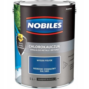 Farba Chlorokauczuk Nobiles Niebieski Ral 5005 5l