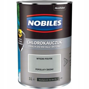 Farba Chlorokauczuk Nobiles Popielaty Średni 10l