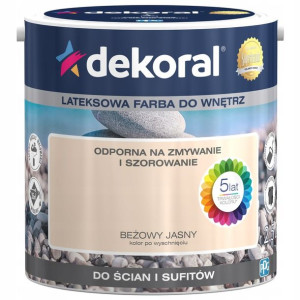 Farba Dekoral Akrylit W Beżowy Jasny 2,5l