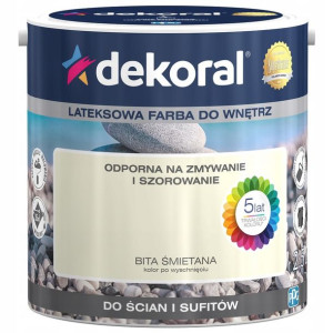 Farba Dekoral Akrylit W Bita Śmietana 2,5l
