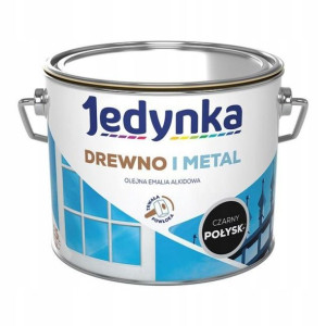 Farba Do Drewna I Metalu Jedynka Czarny 5l