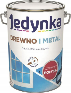 Farba Do Drewna I Metalu Jedynka Czerwony 0,36l
