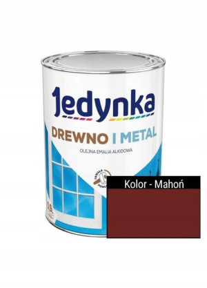 Farba Do Drewna I Metalu Jedynka Mahoń Mat 0,36l
