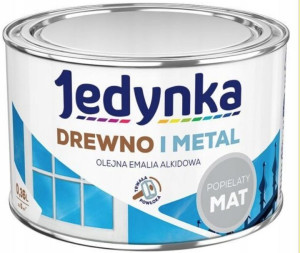 Farba Do Drewna I Metalu Jedynka Popielaty Mat 5l