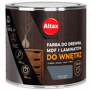Farba do drewna mdf laminatu 400ML ANTRACYT ALTAX