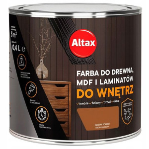 Farba do drewna mdf laminatu kasztan 0,75L ALTAX