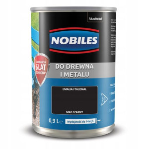 Farba Drewno Metal Nobiles Czarny 5l