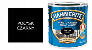 Hammerite Farba Na Rdzę Czarny Połysk 0,25l