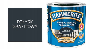 Hammerite Farba Na Rdzę Grafitowy Połysk 2,5l