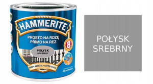 Hammerite Farba Na Rdzę Srebrny Połysk 0,25l