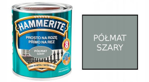 Hammerite Farba Na Rdzę Szary Półmat 0,25l