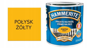 Hammerite Farba Na Rdzę Żółty Połysk 0,7l