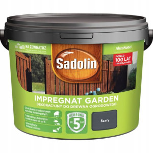 Impregnat Do Drewna Sadolin Garden Szary 5l