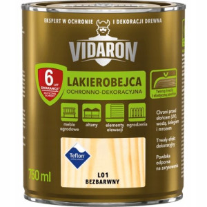 Lakierobejca do drewna Vidaron L01 bezbarwna 4,5l