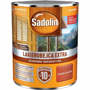 Lakierobejca Sadolin Extra Szwedzka Czerwień 2,5l
