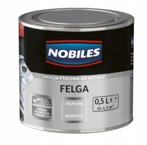 NOBILES Felga Emalia ftalowa 1L Srebrzysta