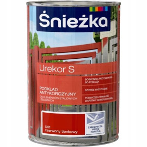 Podkład do metalu Urekor S czerwony 1L