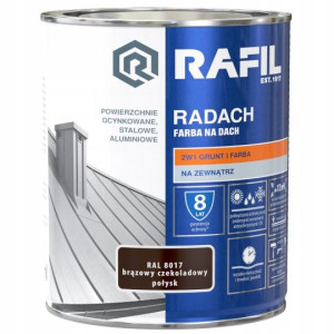 Radach Farba Na Dach Szary Grafit Połysk. 7024 5l