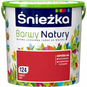 Śnieżka Barwy Natury 124 bukiet róż 5L