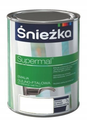 Śnieżka Supermal Emalia ftalowa 0,4L BIAŁY