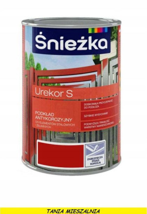 Śnieżka Urekor S Podkład Antykorozyjny 5l Czerwony