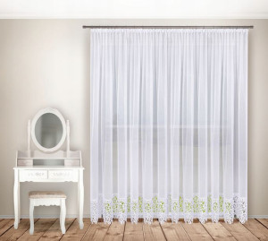 Firana gotowa 200x220 balkon,gipiura 15 cm