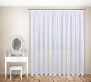 Firana gotowa 600x140,woal,prosta, podwiniecie 5cm