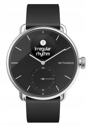 Withings ScanWatch czarny 38mm smartwatch EKG sen