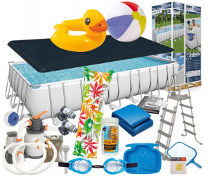 Bestway 56475 19w1 basen stelażowy 732x366x132 pompa